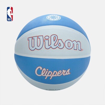 NBA-Wilson 快船队 城市系列篮球 7号球 RB 室外使用篮球 腾讯体育
